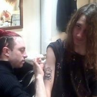Photo Flash: ROCK OF AGES Fan & Contest Champ Gavin Knox Wins Temptu Tattoo