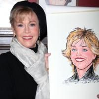 Photo Coverage: 33 Variations Star Jane Fonda's Caricature Unveiled at Sardi's