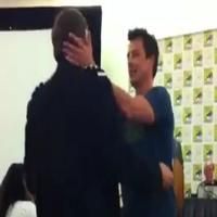 STAGE TUBE: John Barrowman Kisses Fan at Comic Con!
