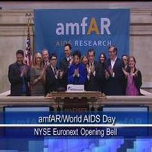 TV: Minnelli & Jackson Ring NYSE Bell for amfAR