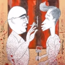 Ken Fallin Illustrates: Molina & Redmayne in RED!