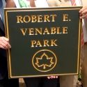 NYC Parks & Rec Cut Ribbon on Robert Venable Park