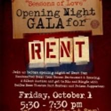 Opening night of RENT features pre-show gala on 10/1