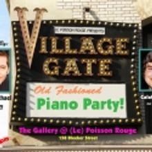 The Village Gate’s Old Fashioned Piano Party to Feature Adam Gwon & Kate Shindle 10/3