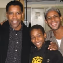 Photo Flash: Denzel Washington Visits Cast of THE SCOTTSBORO BOYS