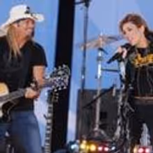 Photo Coverage: Miley Cyrus And Bret Michaels On GMA