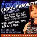 Carol Fredette Comes To The Iridium 6/30