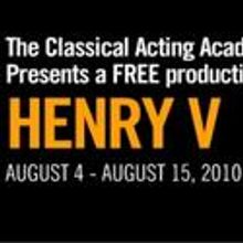 Philadelphia Shakespeare Theatre’s Classical Acting Academy Presents HENRY V 8/4
