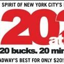 20at20 Returns 9/7, Offers $20 Tix To Off B'way Shows 20 Minutes Before Curtain