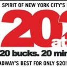 20at20 Returns 9/7, Offers $20 Tix To Off B'way Shows 20 Minutes Before Curtain