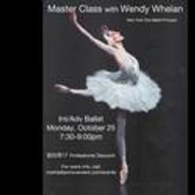 MMAC presents a Master Class with Wendy Whelan 10/25