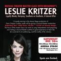Leslie Kritzer Gives Musical Theater Masterclass In DC 12/18