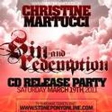 Christine Martucci Brings SIN and REDEMPTION To The Stone Pony 3/19