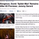 Bloomberg on SPIDER-MAN 'Remains Inert After 65 Previews'