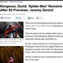 Bloomberg on SPIDER-MAN 'Remains Inert After 65 Previews'