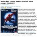 'Not Legitimate Reviewers' Says SPIDER-MAN's Cohl
