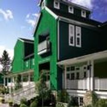 Westport Country Playhouse Painted Green for St. Patrick's Day