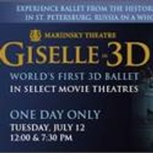 GISELLE IN 3D Ballet Cinema Event Premieres World’s First 3-D Ballet 7/12