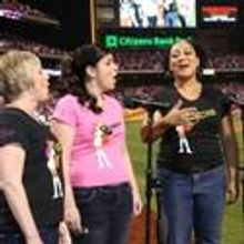 Photo Flash: Cast of RESPECT Sings At The Phillies Game