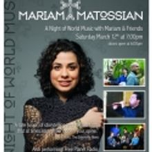 Armenian Folk Singer Mariam Matossian to Appear At Centre Stage 3/12