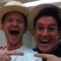 Photo Flash: Neil Patrick Harris and Stephen Colbert in Rehearsal for COMPANY!