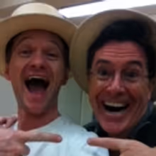 Photo Flash: Neil Patrick Harris and Stephen Colbert in Rehearsal for COMPANY!