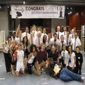 Photo Flash: ALADDIN Cast Congratulates MORMON's Casey Nicholaw at Seattle's 5th…