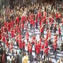 STAGE TUBE: GODSPELL Flash Mob in Times Square