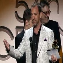 STAGE TUBE: Trey Parker, Robert Lopez, Stephen Oremus Accept BOOK OF MORMON Grammy!