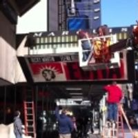 STAGE TUBE: EVITA Marquee Going Up! Video