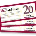 Washington-Area TixCertificates Now On Sale