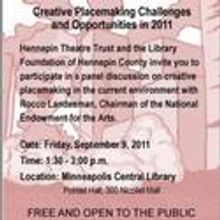 Nat'l Endowment for the Arts Chairman to Participate in Roundtable Discussion