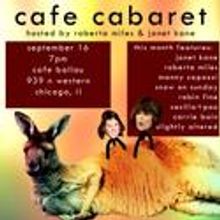 Janet Kane and Roberta Miles Host Café Cabaret 9/16