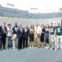 Photo Flash: LOMBARDI Cast Visits Lambeau Field