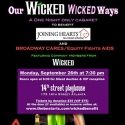 WICKED Cast Holds WICKED, WICKED WAYS Cabaret, 9/26