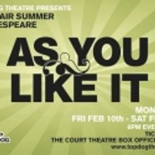 AS YOU LIKE IT Set for 2012 Open Air Shakespeare Festival, 2/10
