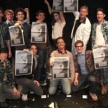 Photo Flash: NEWSIES Cast Visits SILENCE! The Musical