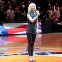 STAGE TUBE: LYSISTRATA JONES' Patti Murin Opens Knicks Game with National Anthem!