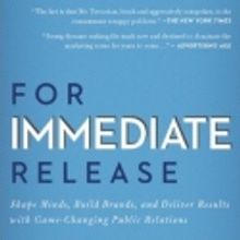 'For Immediate Release' Makes Amazon.com PR Bestseller List