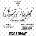 WEAKER PEOPLE...A DANGEROUS NOTION Benefit Set for the Stephen Sondheim Theatre, 3/19