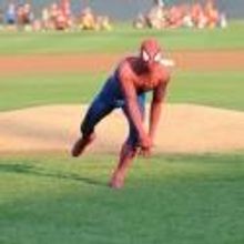 Photo Flash: SPIDER-MAN Throws First Pitch for Trenton Thunder