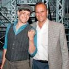 Photo Flash: Joe Torre Visits NEWSIES on Broadway
