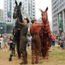 Photo Flash: WAR HORSE's Joey and Topthorn Hit the Streets of Toronto