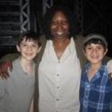 Photo Flash: More Whoopi with the Young NEWSIES Boys!
