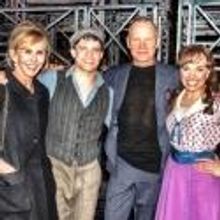 Photo Flash: Sting Visits NEWSIES!