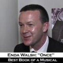 TV: Enda Walsh on His Tony Win for Best Book Of A Musical for ONCE - It's All A Blur!