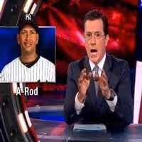 VIDEO: Stephen Chats A-Rod Drug Scandal on COLBERT
