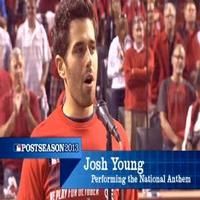 STAGE TUBE: Josh Young Sings National Anthem at National League Division Series