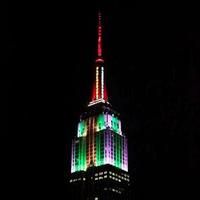 STAGE TUBE: Last Night's Empire State Building Christmas Light Show
