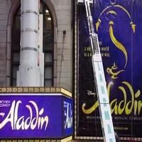 STAGE TUBE: Watch the ALADDIN Marquee Go Up at the New Amsterdam!